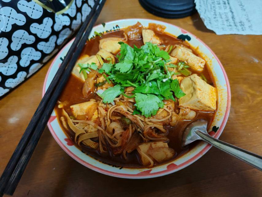 辣白菜豆腐汤
