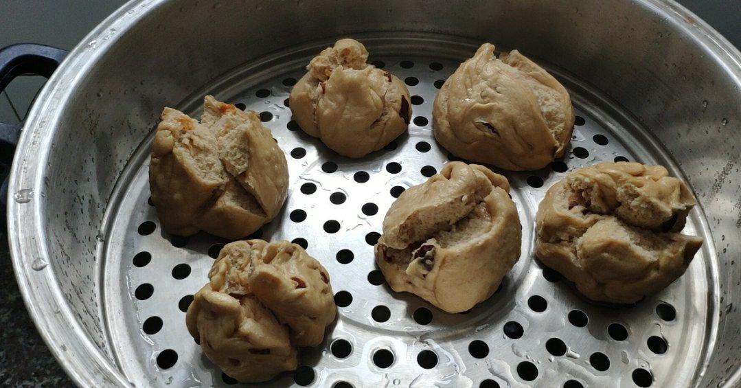新手也能爆开花的老面红糖大枣开花馒头（泡打粉版or无泡打粉版）