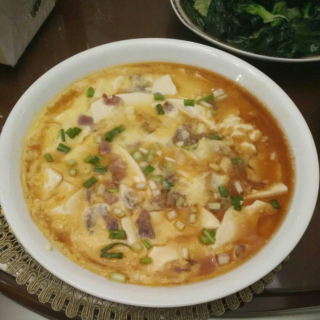 五分钟鸡蛋豆腐羹（附盒装豆腐脱模大法！）
