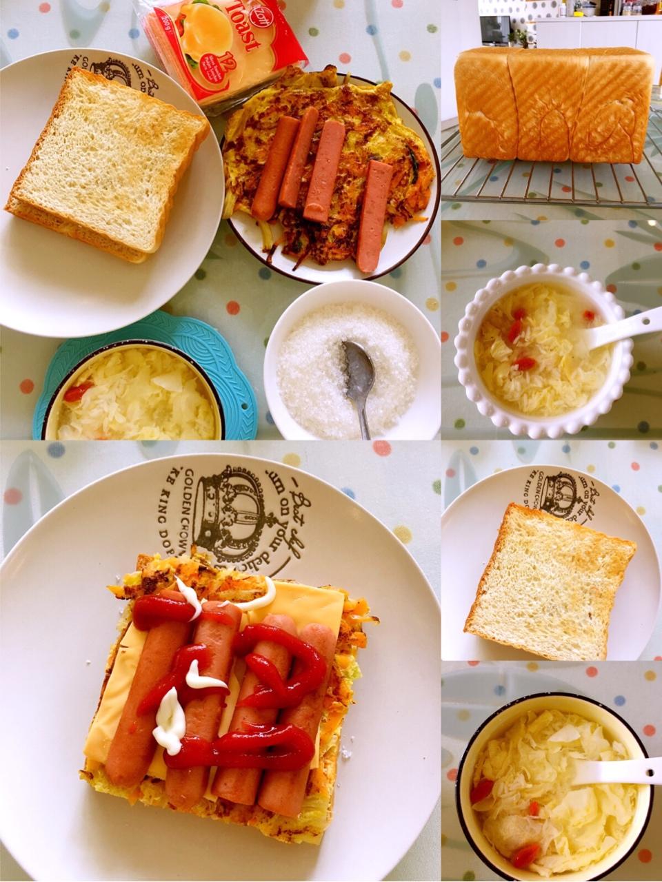 <韩国街边小吃同款>韩式早餐三明治