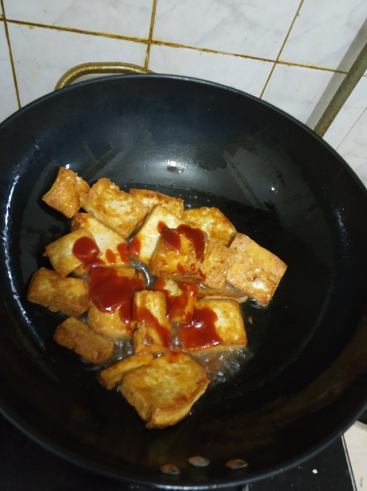 番茄沙司豆腐的做法