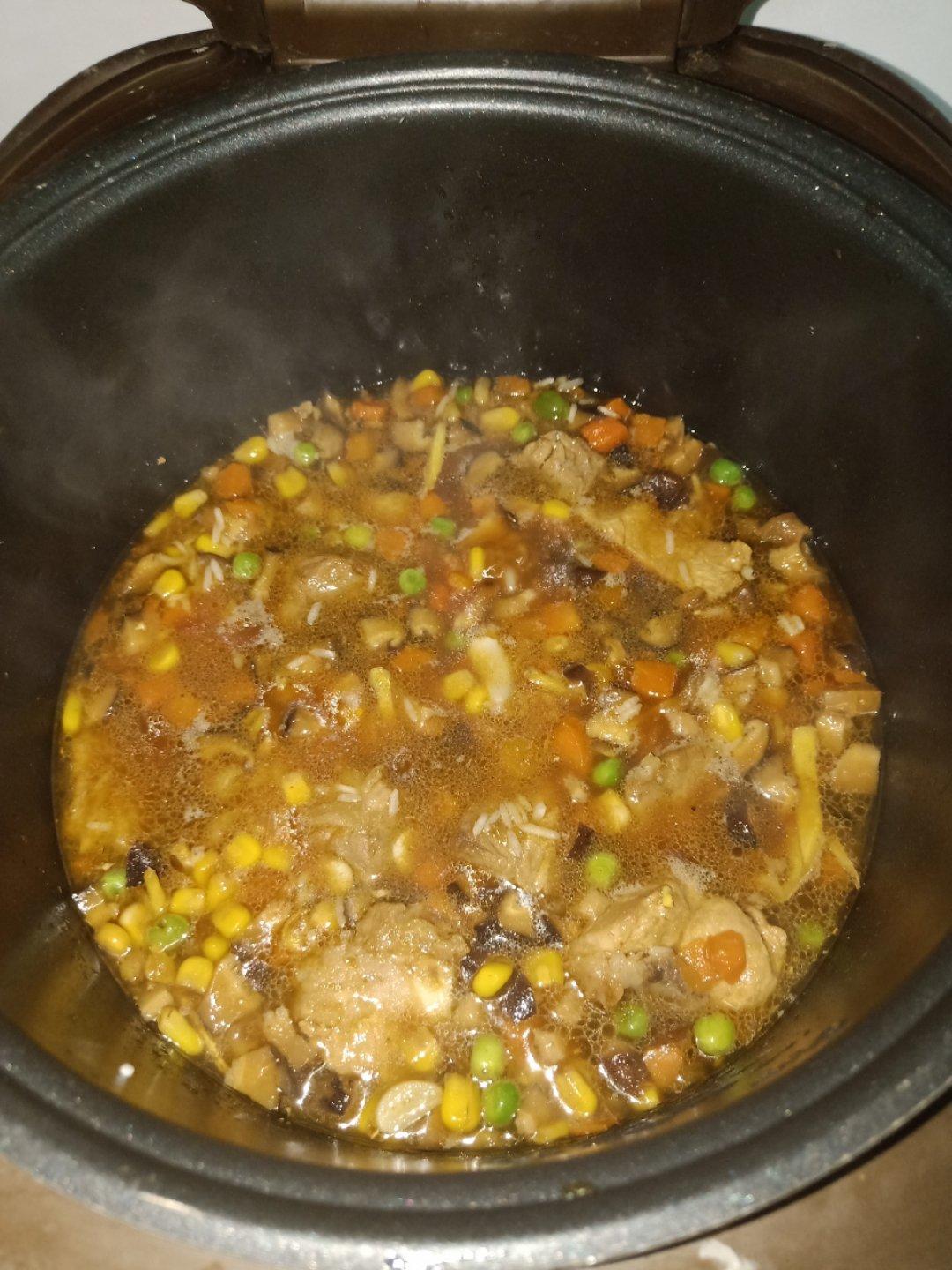 喷香排骨焖饭（爆好吃）