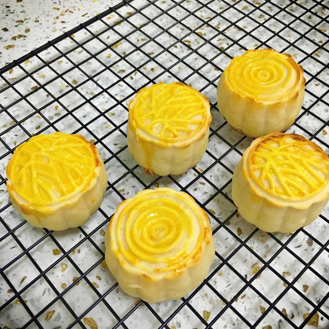 流心奶黄月饼（无吉士粉/转化糖浆版本）【曼食慢语】