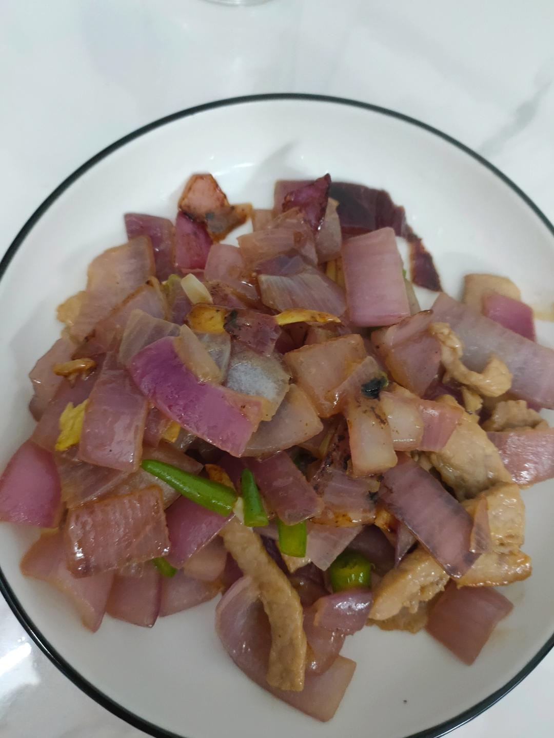 下饭菜：洋葱青椒炒肉片