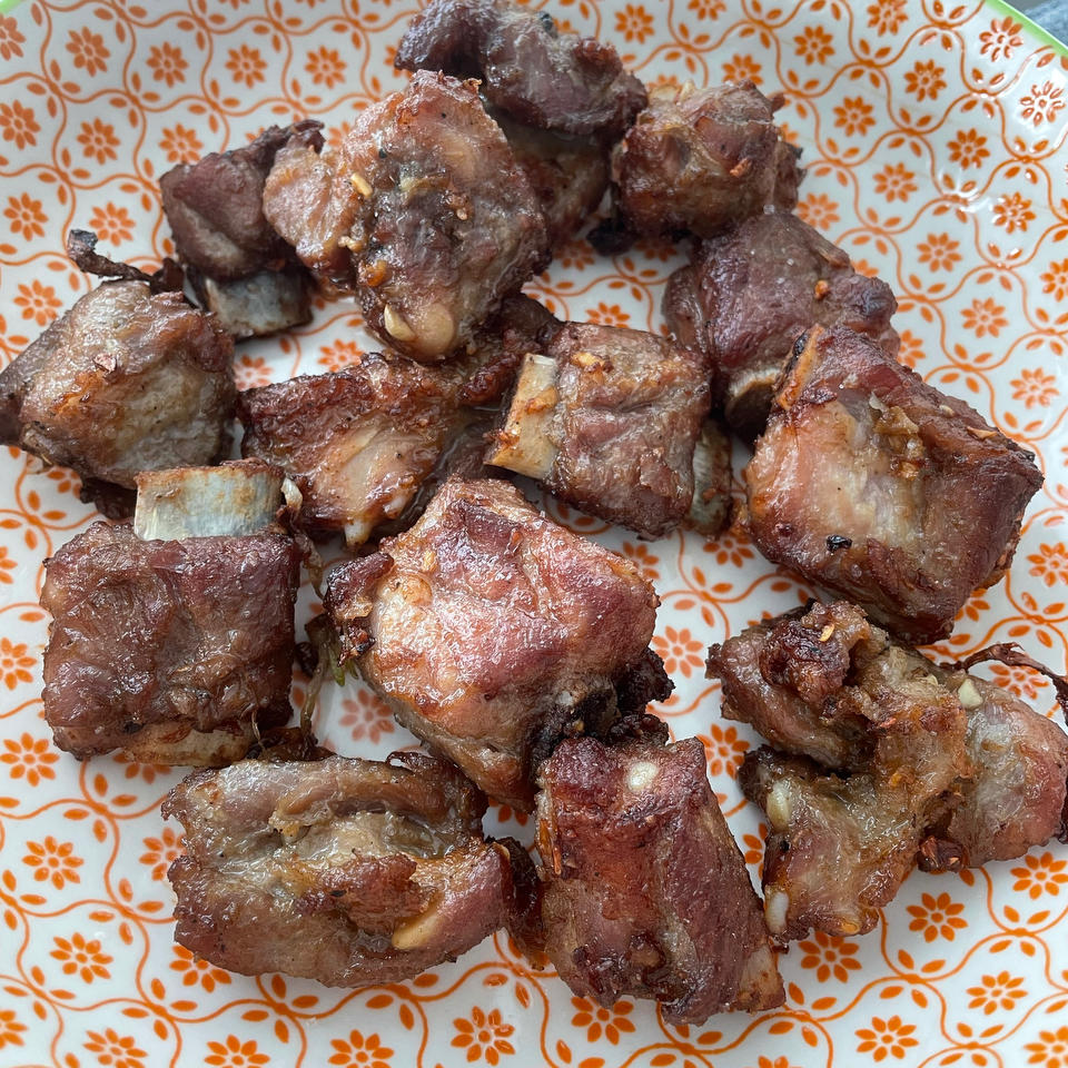 蒜香排骨（空气炸锅版）生酮减肥食物