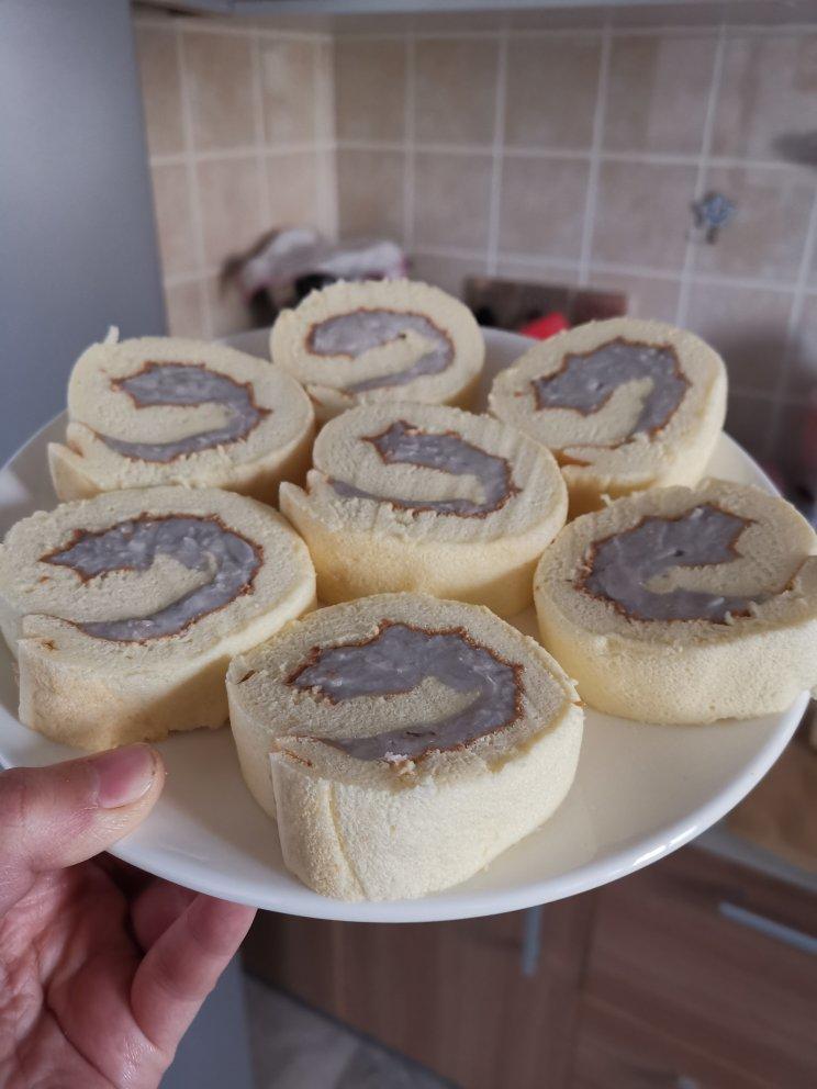 芋泥超多的【超厚芋泥蛋糕卷】