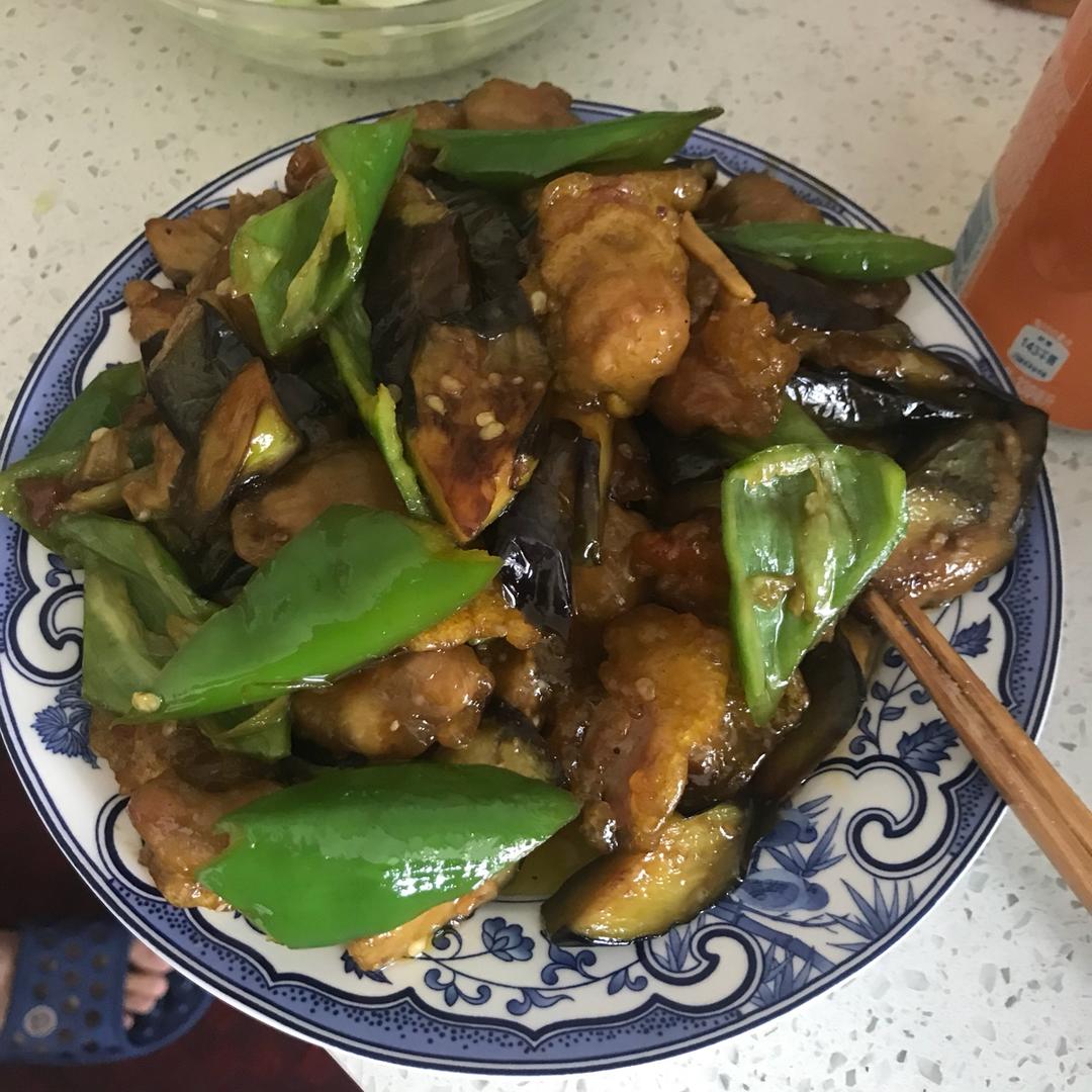 肉段烧茄子