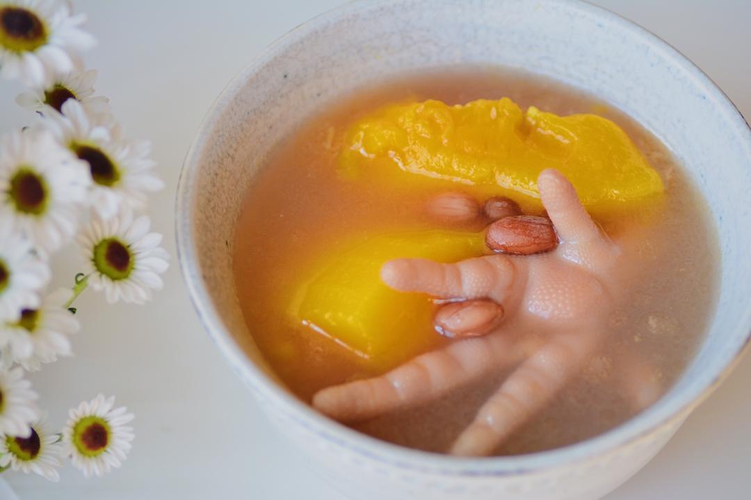 花生木瓜鸡脚汤