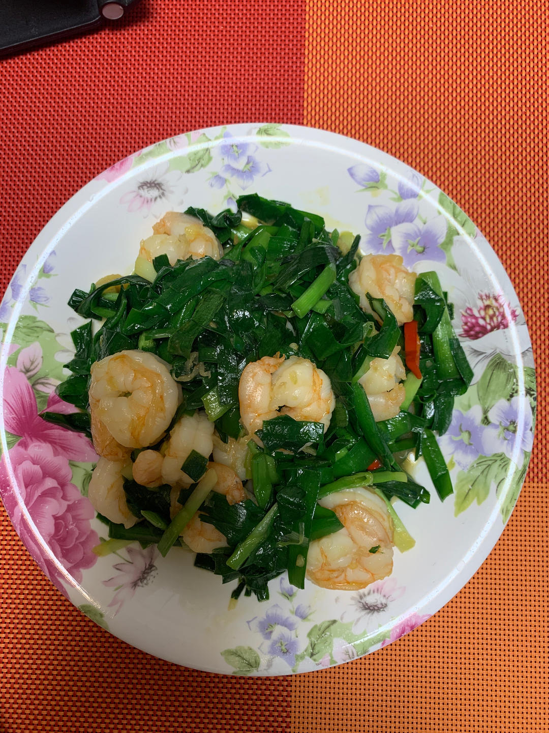 韭菜炒虾仁