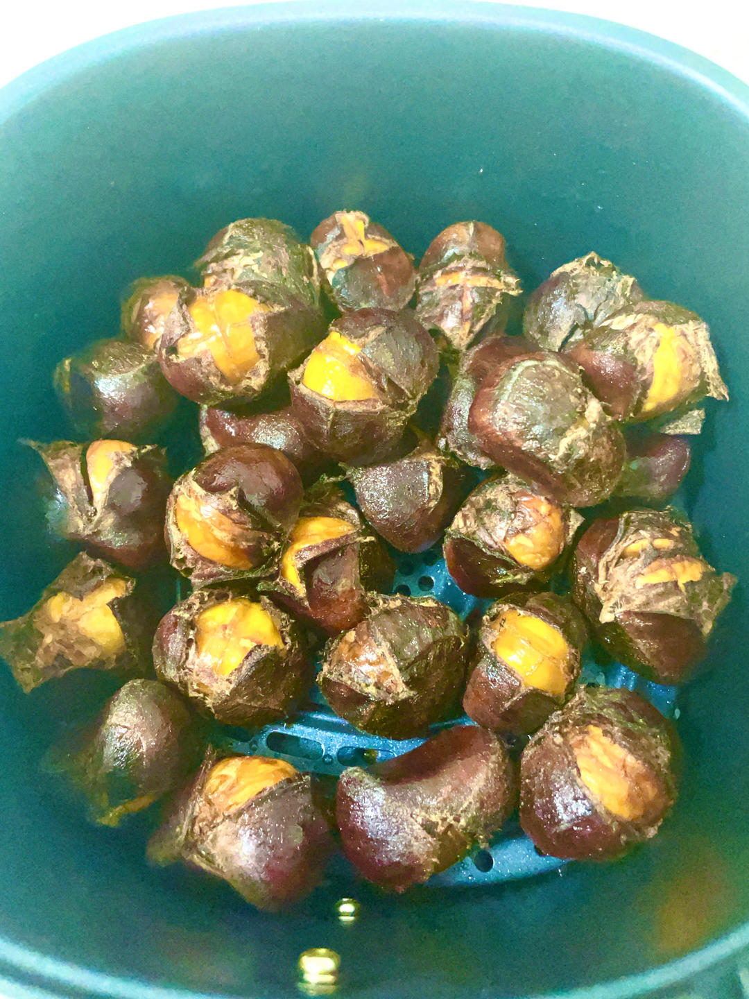 空气炸锅烤板栗，好吃易脱壳，做法超简单❗️