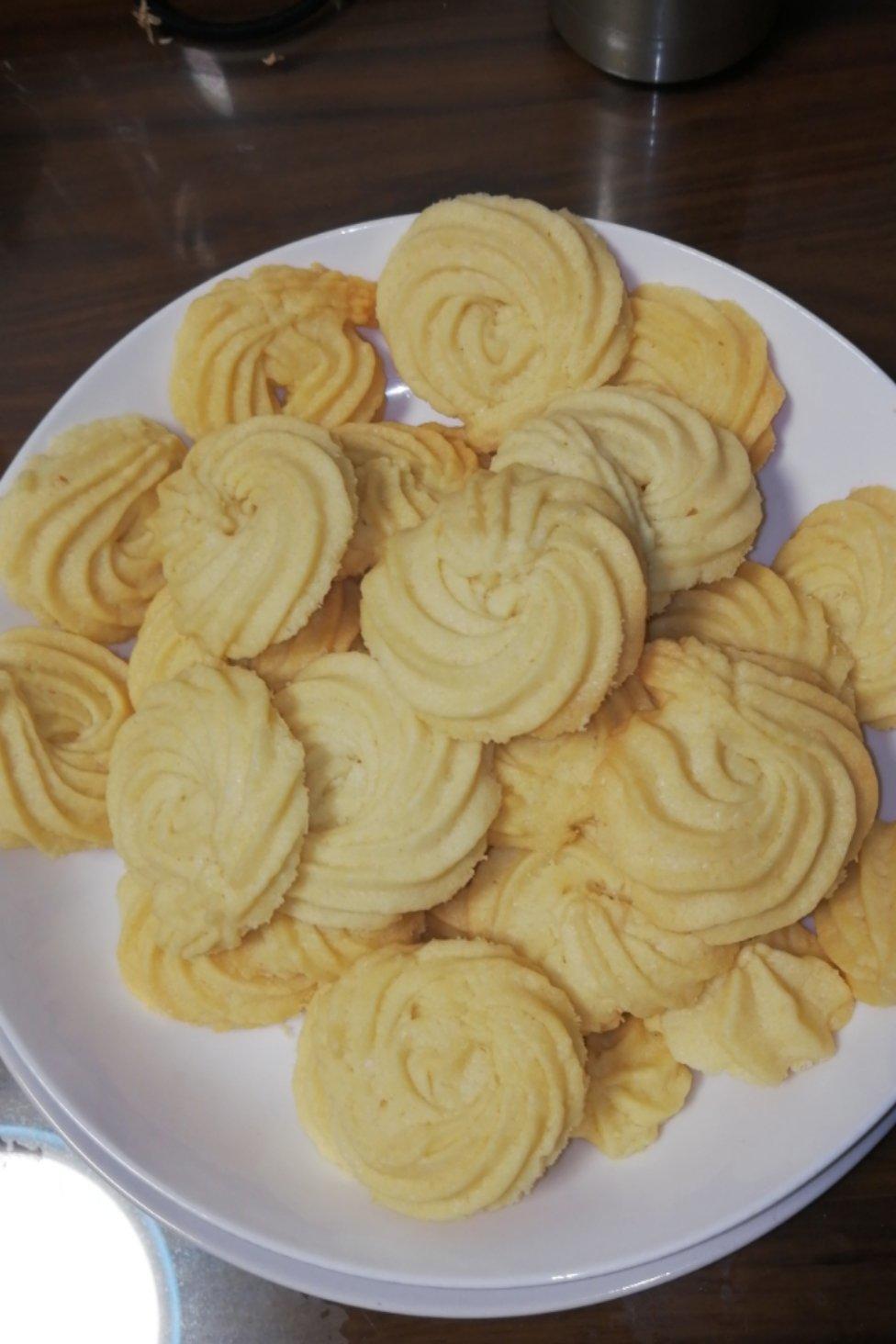 零失败花纹立体的曲奇饼干