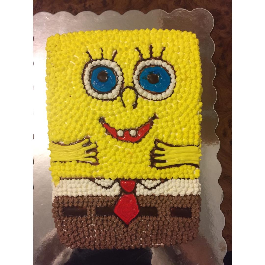 海绵宝宝奶油蛋糕