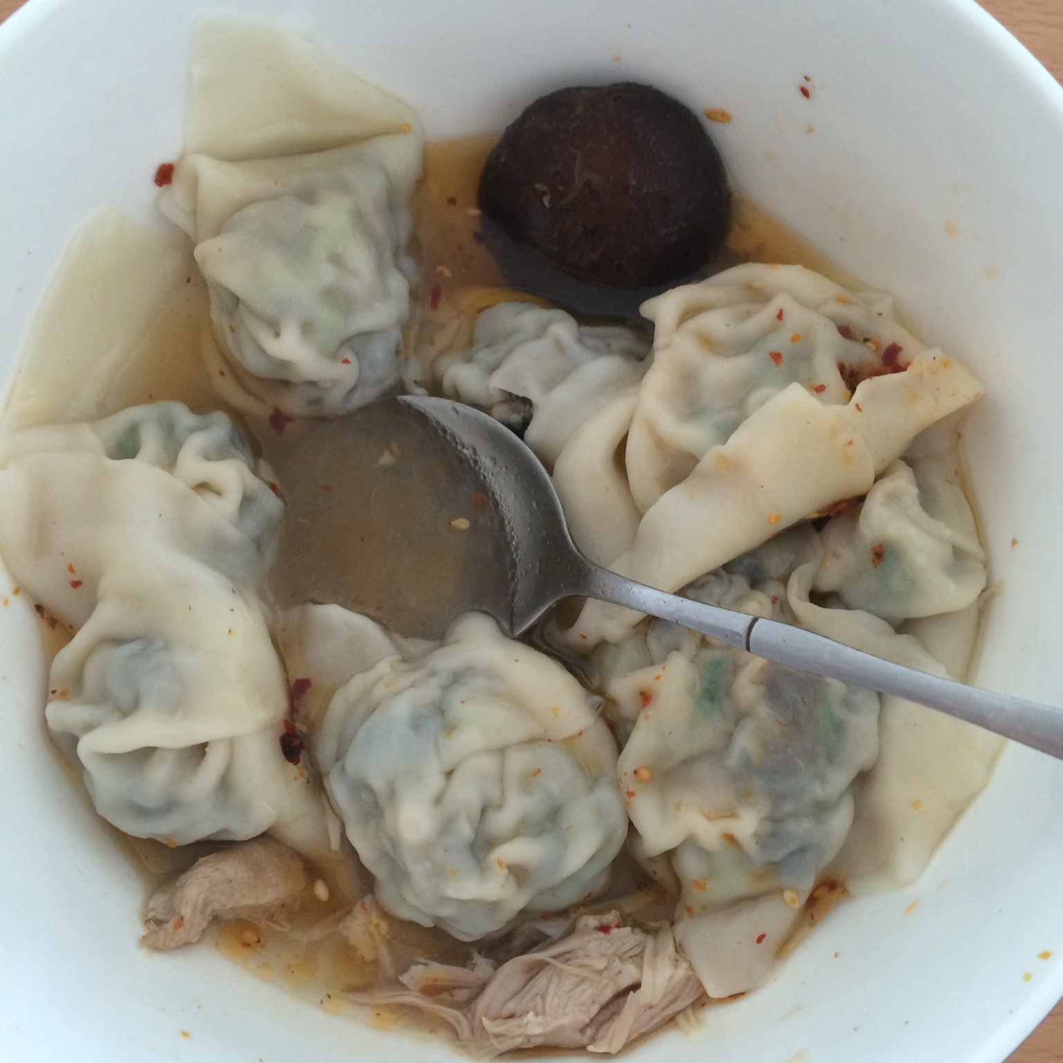 小白菜鲜肉鸡汤馄饨