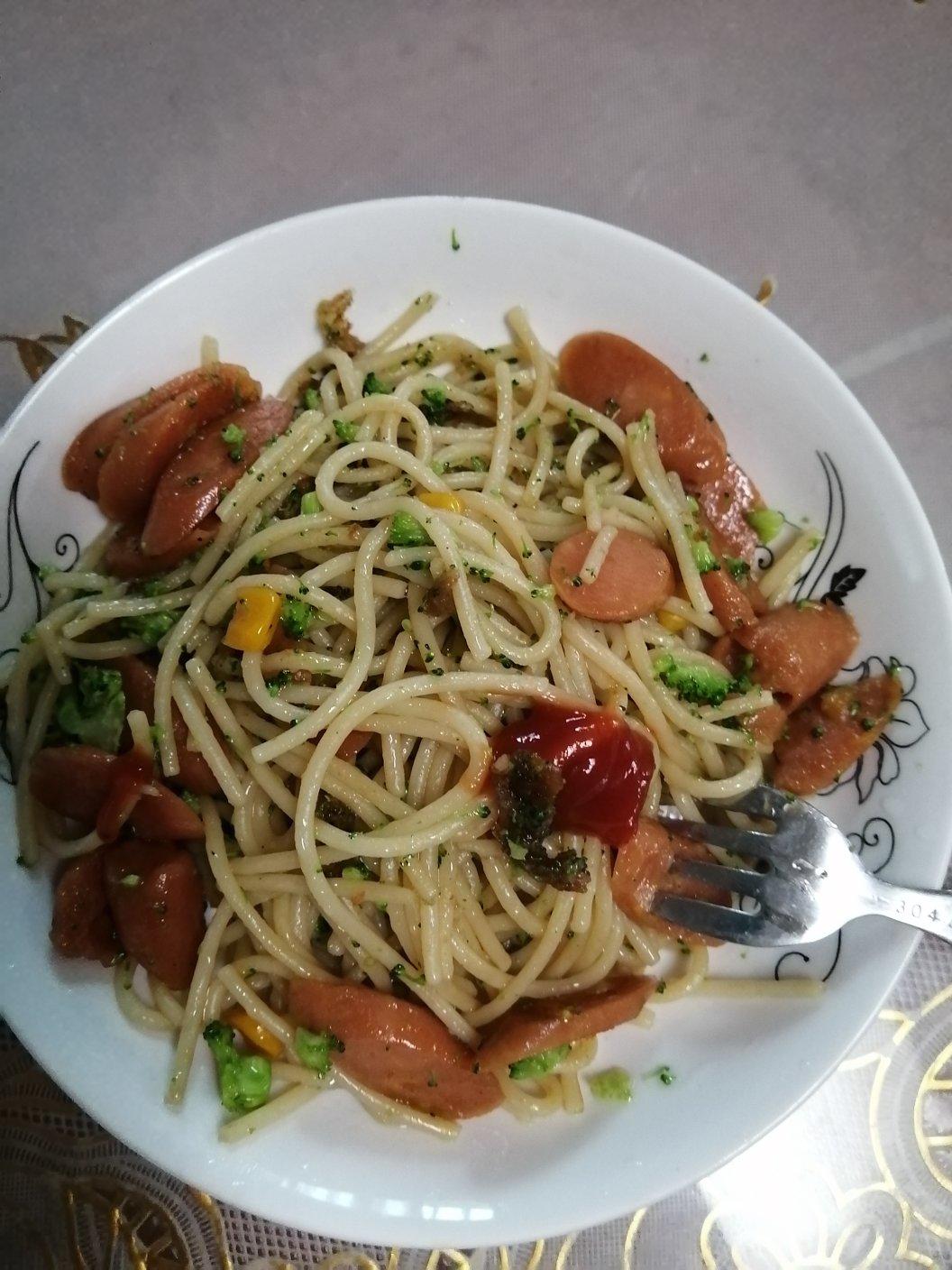 儿童版偏中式意大利面🍝