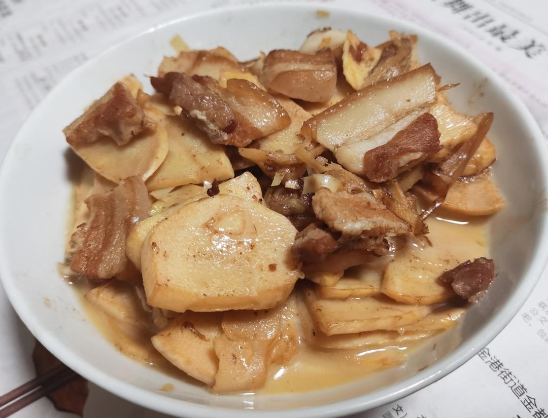 冬笋炒五花肉