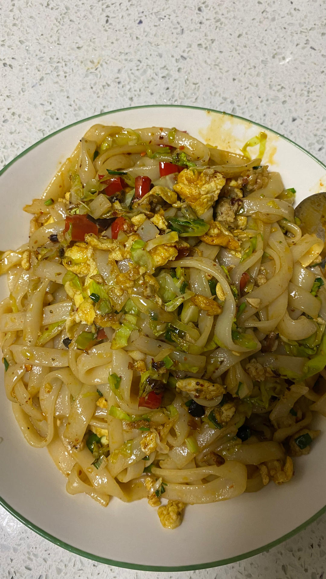 路边摊的炒河粉