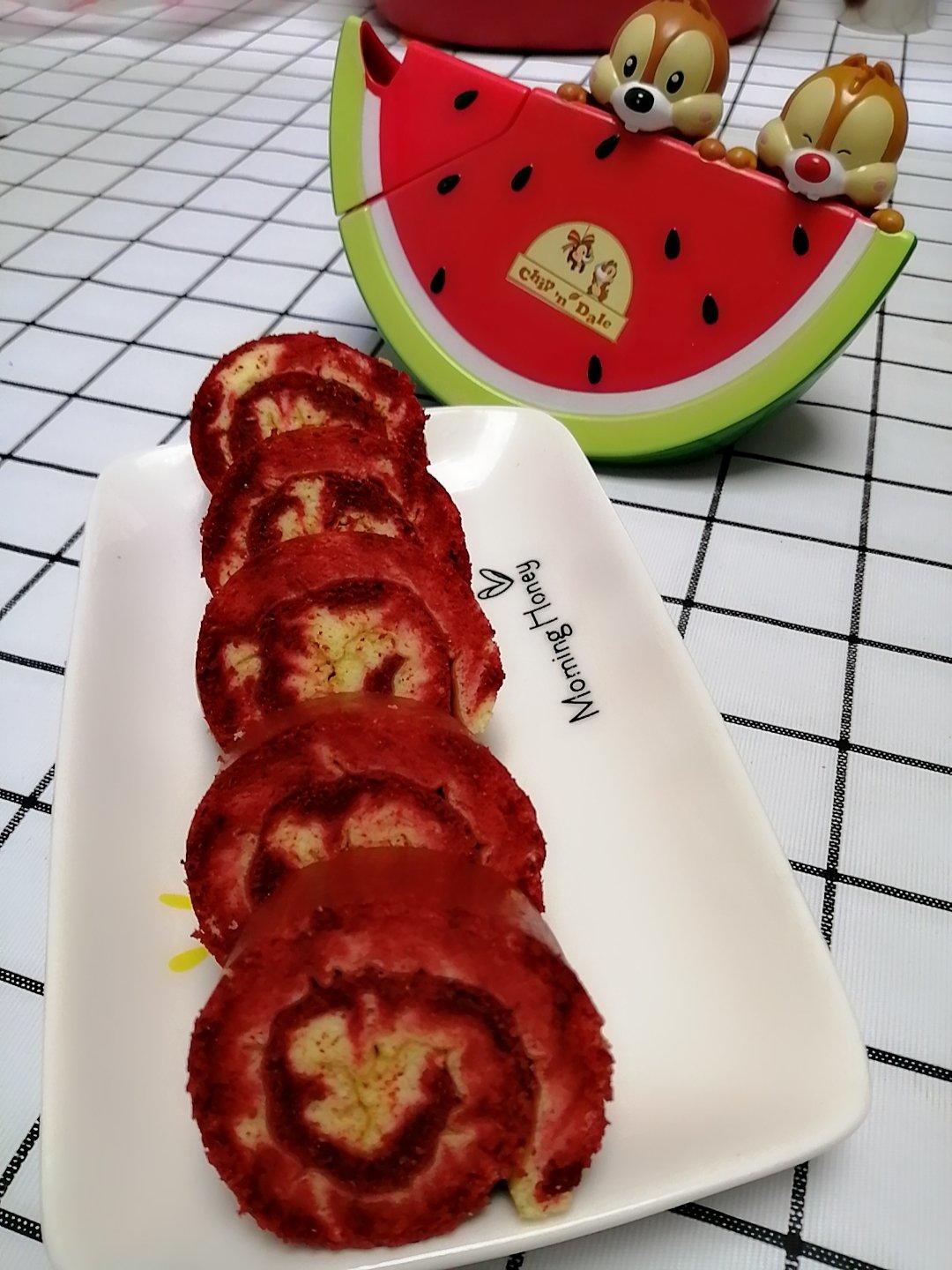 蛋糕卷，红丝绒蛋糕卷，旋风蛋糕卷