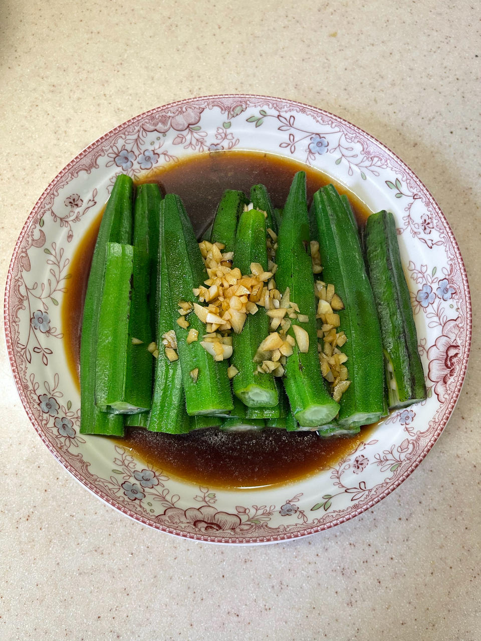 蒜蓉秋葵——万能汁