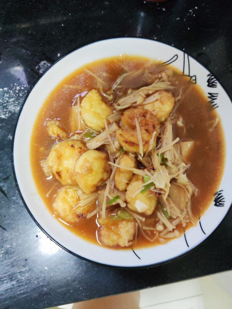 金针菇烧日本豆腐