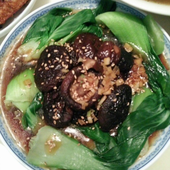 浇汁香菇油菜