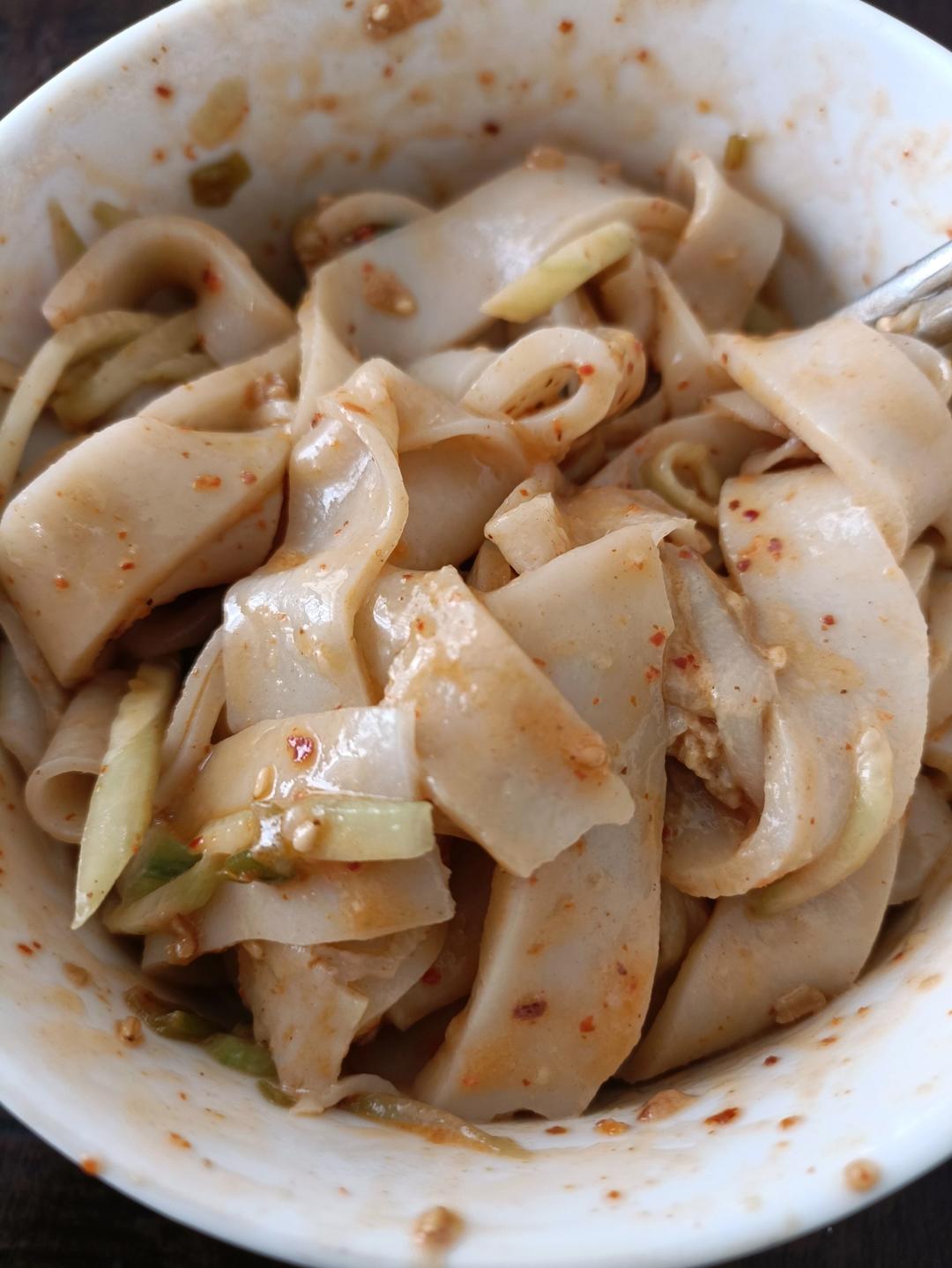 不用水洗的自制凉皮，零失败