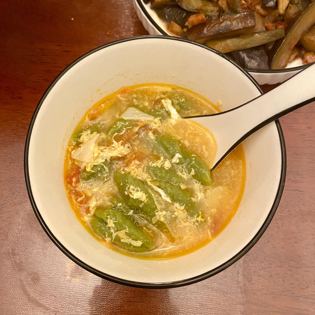 番茄鸡蛋面鱼鱼（面疙瘩，面川条）剪刀版。