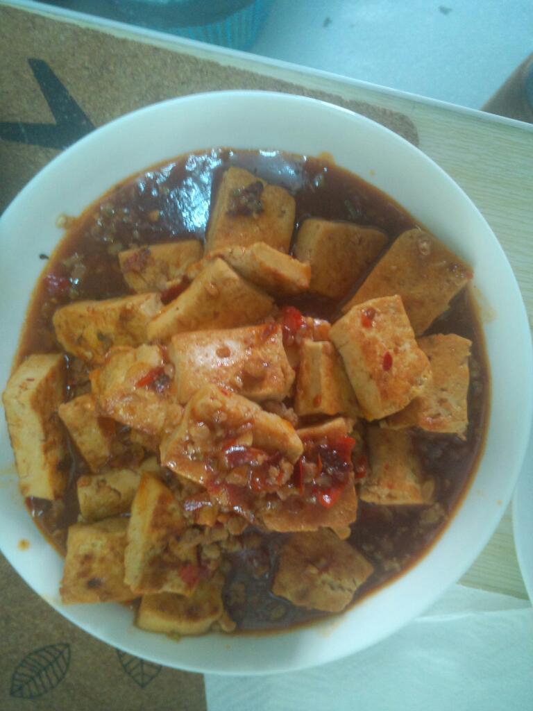 鱼香煎豆腐