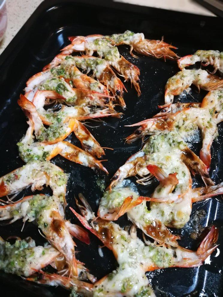 【曼食慢语】蒜香黄油烤大虾