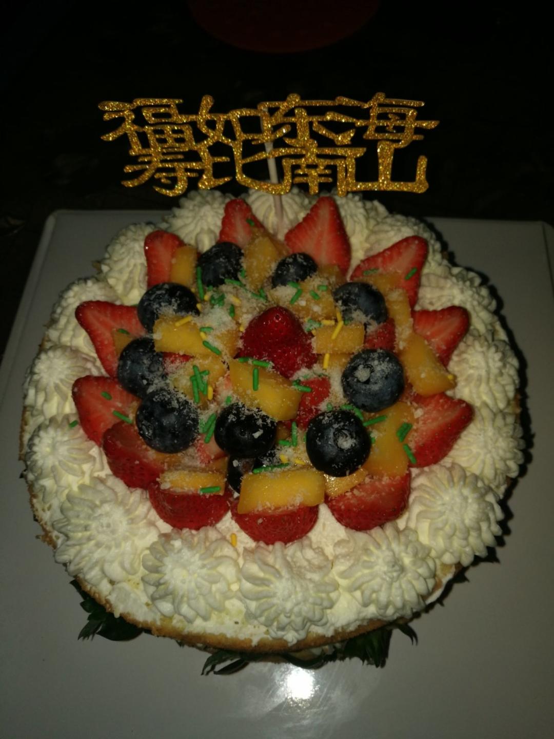8寸戚风裸蛋糕