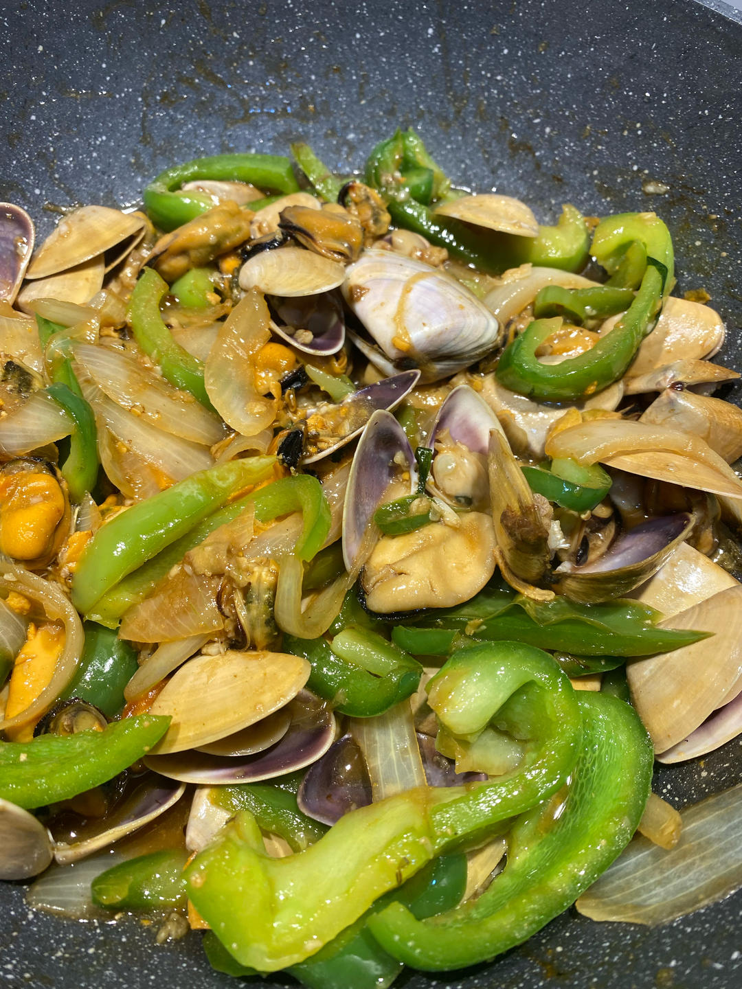 5分钟快手菜❗️秒杀路边摊爆炒花甲～好吃到爆