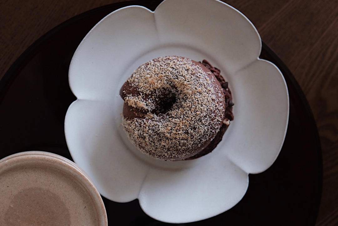 雙重巧克力椰子貝果