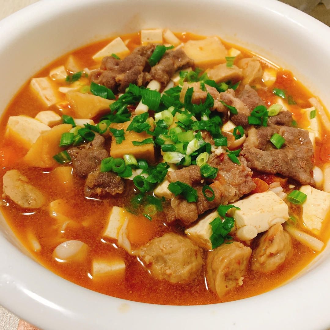 番茄肥牛豆腐汤