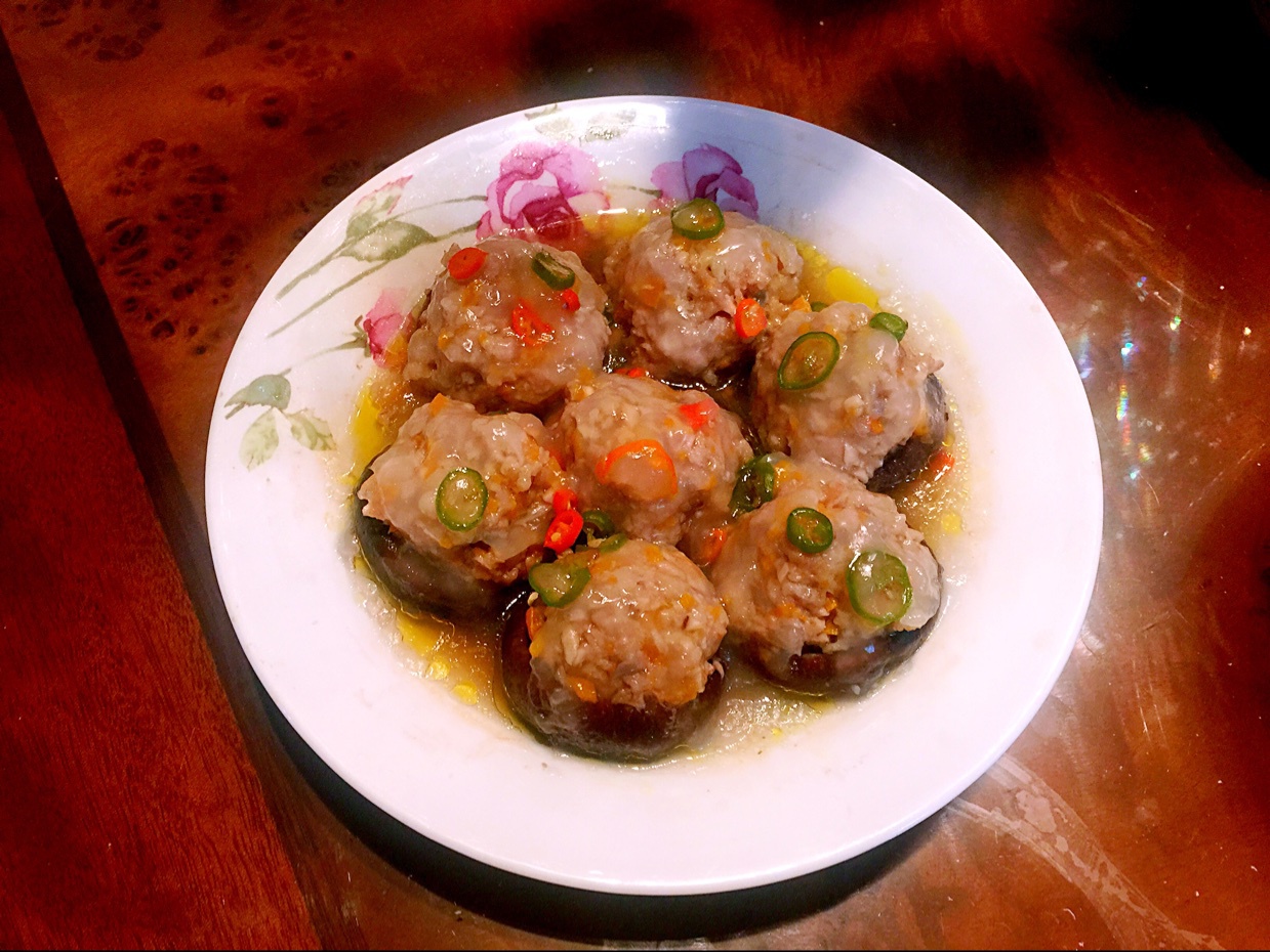 豆腐肉末酿香菇