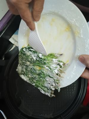 老郑家电饼铛私房菜--锅塌菠菜的做法 步骤9
