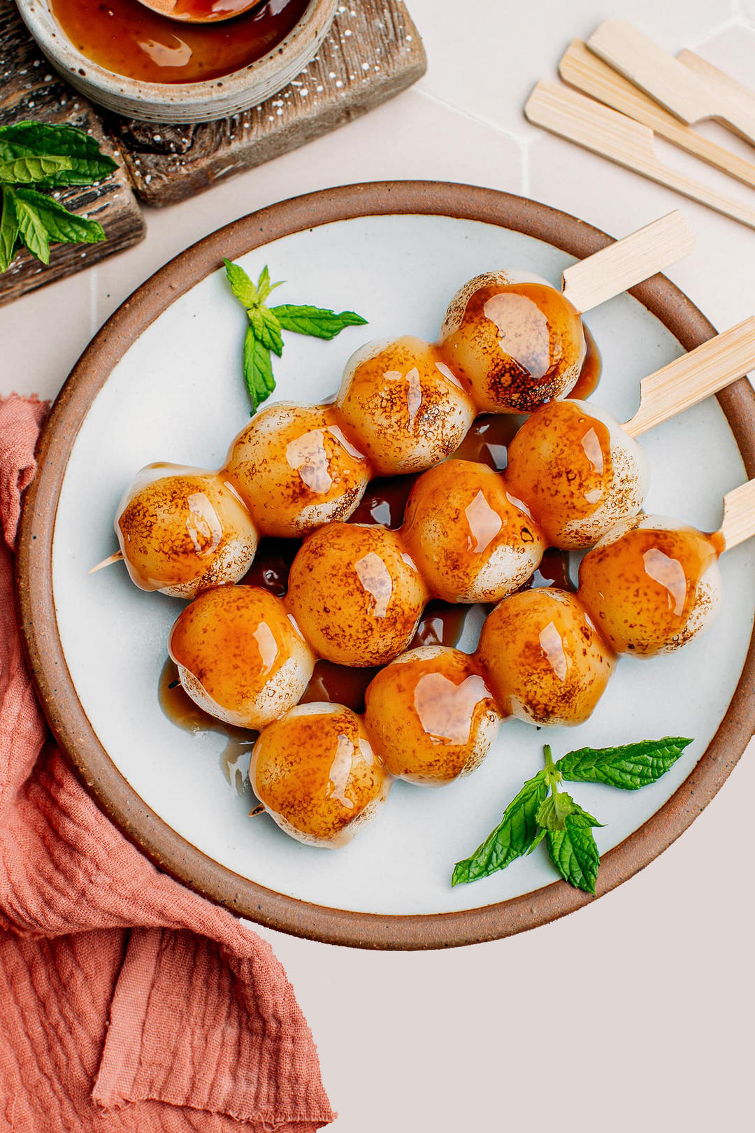 【素食食谱】御手洗团子