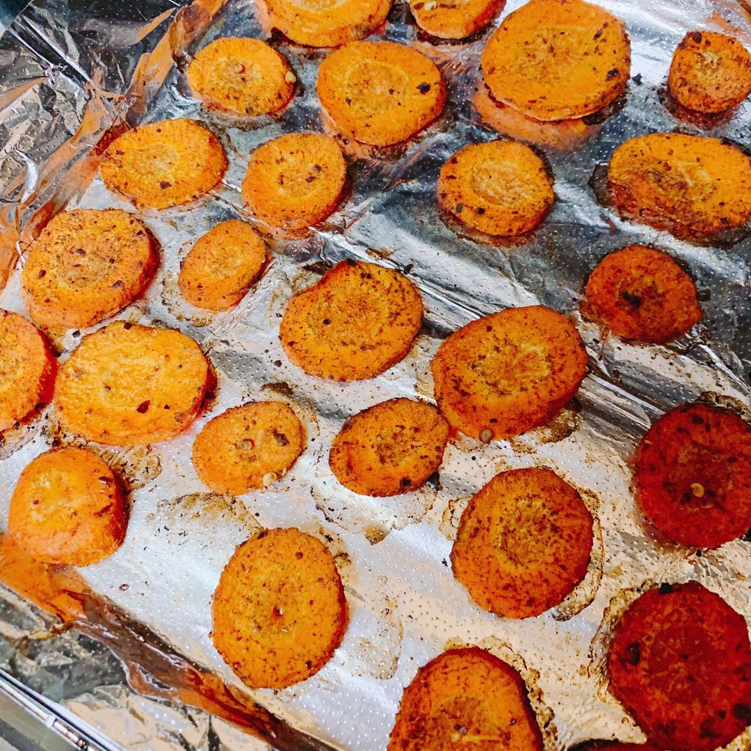 烤胡萝卜沙拉(Red roasted carrots)