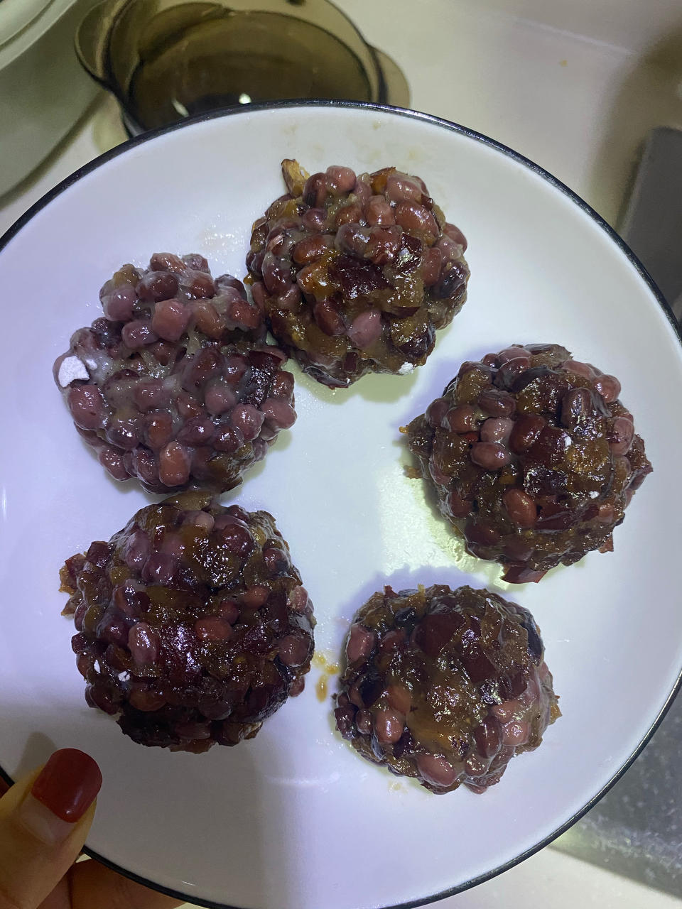 红豆枣子糯米团