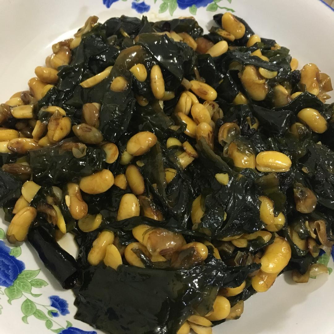 韩家小院1做的黄豆炖海带