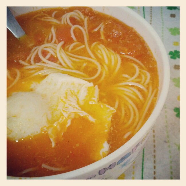 超简单西红柿面