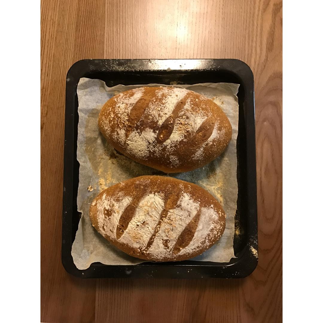 全麦核桃包～软欧包