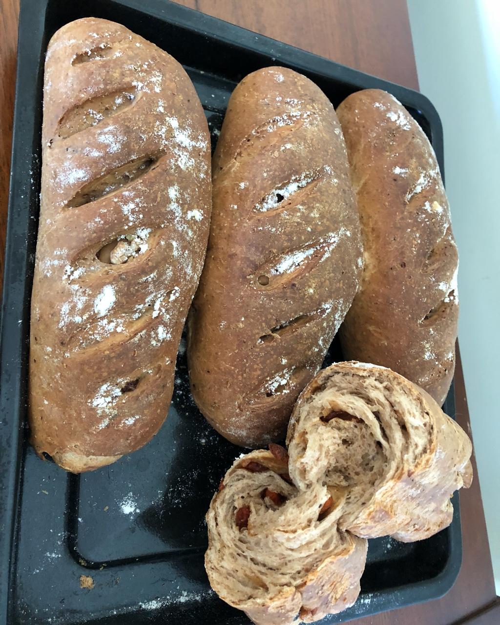 全麦核桃包～软欧包