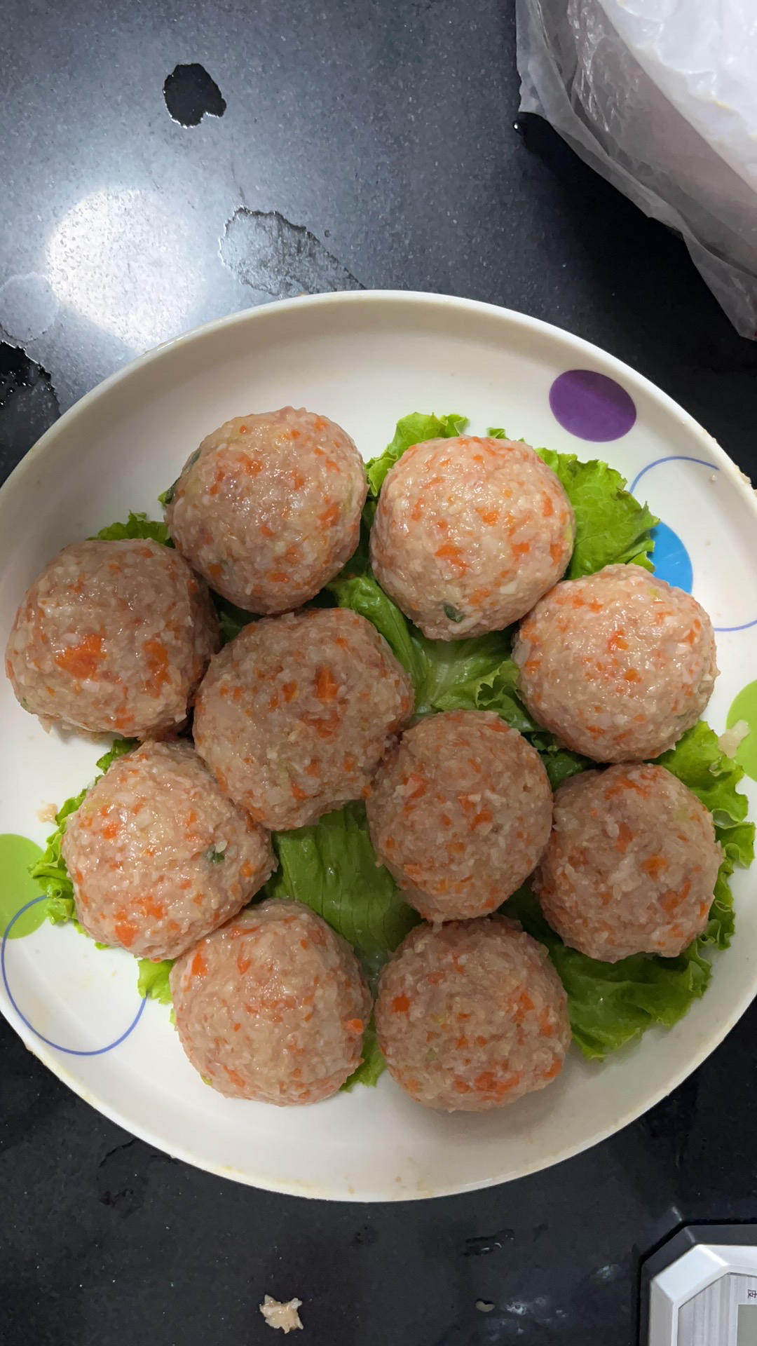 清蒸藕丁肉丸子