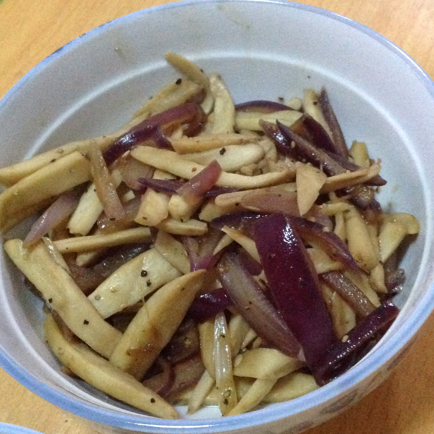 洋葱遇到杏鲍菇