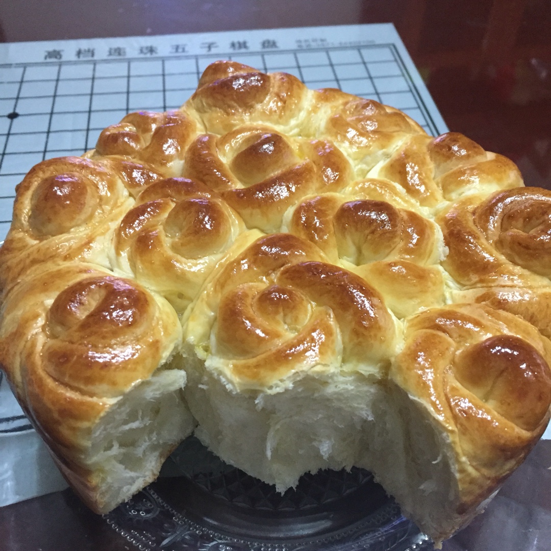 玫瑰花面包