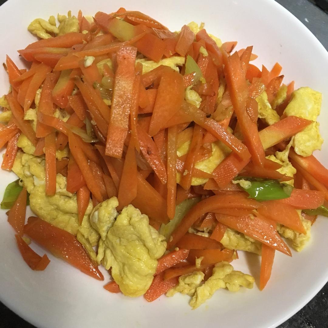 胡萝卜炒鸡蛋