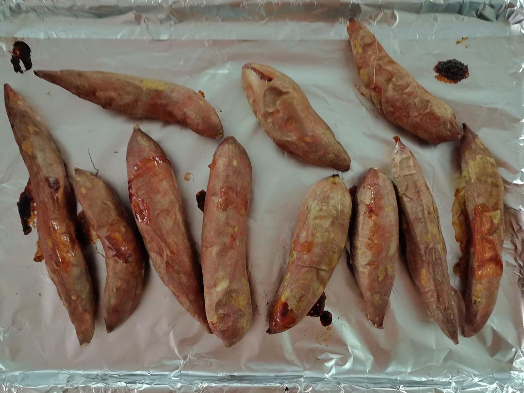 【糯唧唧的烤红薯】糖油四溢皮肉分离外糯里嫩吸溜着吃！