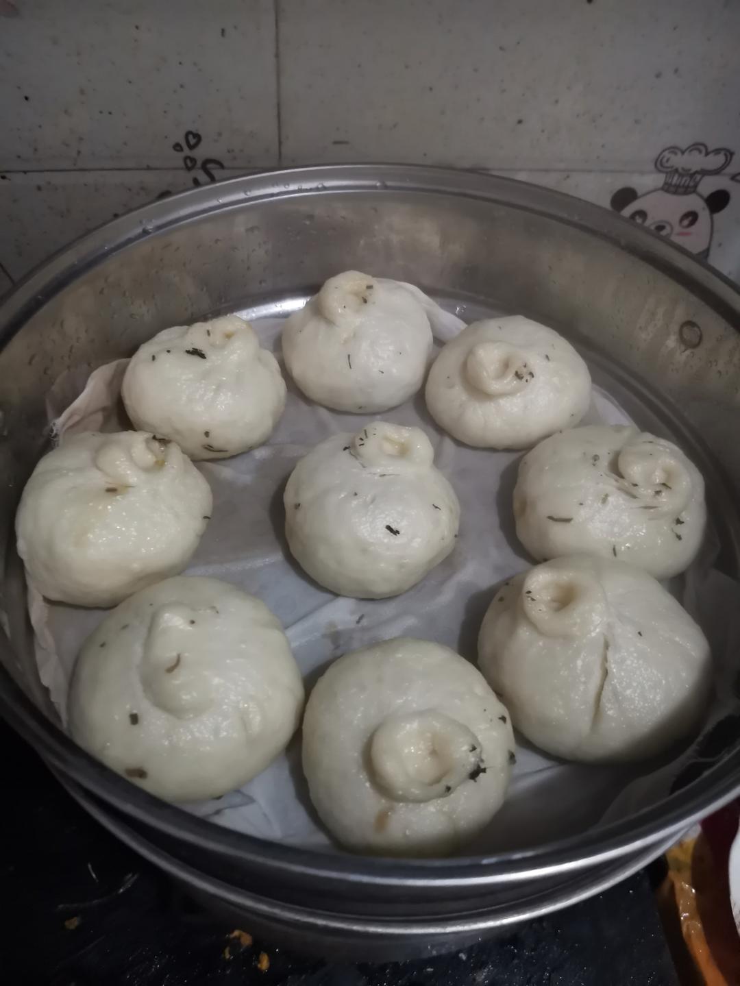 马笕菜干（马齿笕）包子