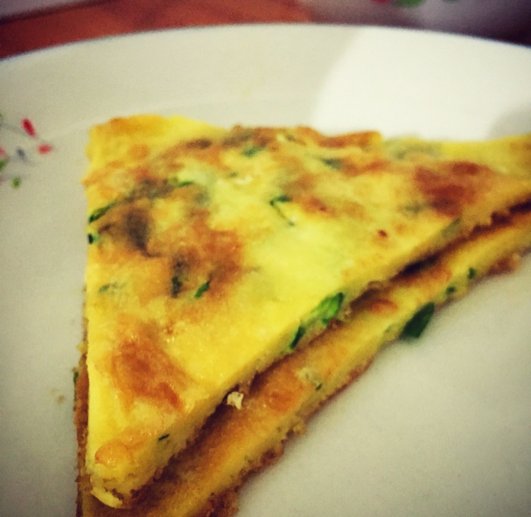 菠菜鸡蛋饼