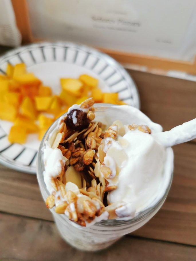 健身零食|打发蛋白版无油Granola麦片