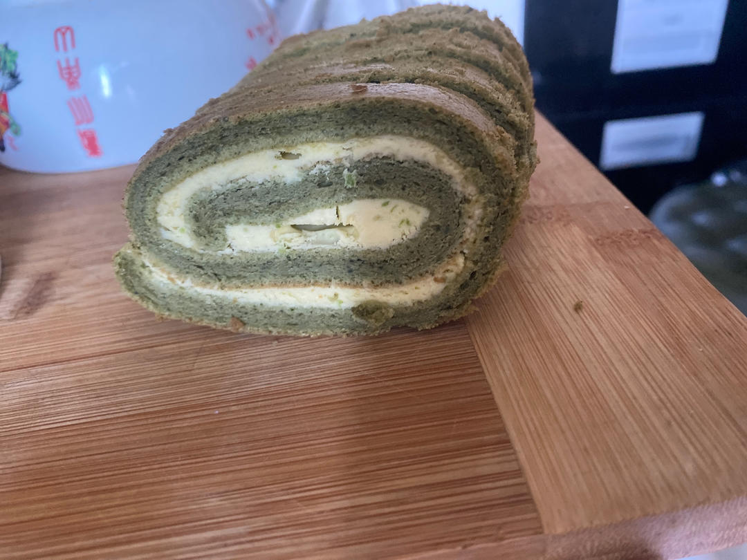 【伊萨Isa】夏日抹茶 日式舒芙蕾抹茶卷 蛋糕卷（马斯卡彭奶油夹心）
